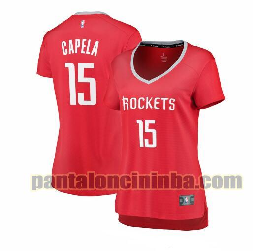 Maglia Donna basket Clint Capela 15 Houston Rockets Rosso icon edition