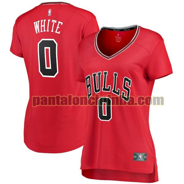 Maglia Donna basket Coby White 0 Chicago Bulls Bianco clasico