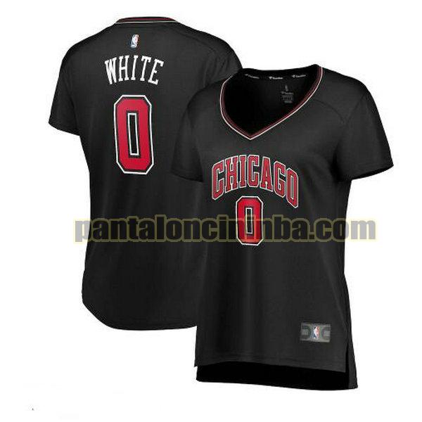 Maglia Donna basket Coby White 0 Chicago Bulls Nero statement edition