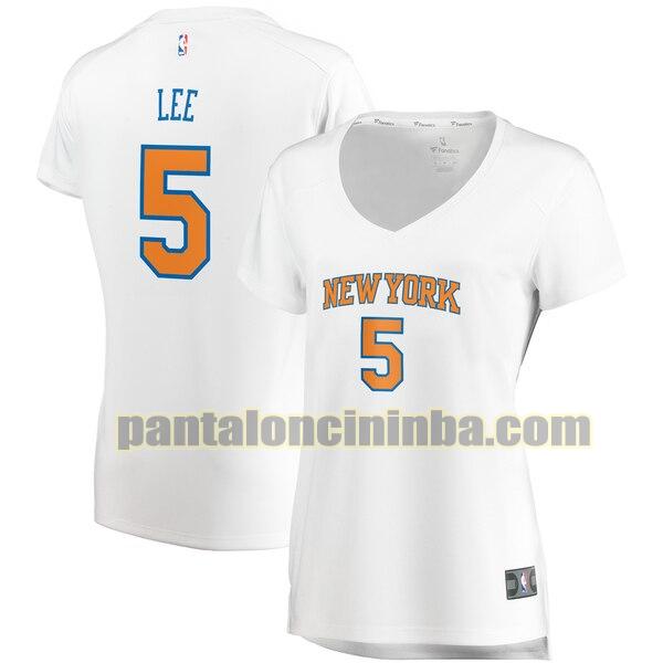 Maglia Donna basket Courtney Lee 5 New York Knicks Bianco association edition