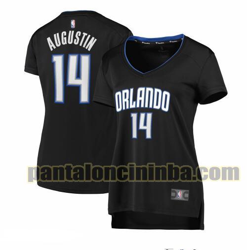 Maglia Donna basket DJ Augustin 14 Orlando Magic Nero icon edition