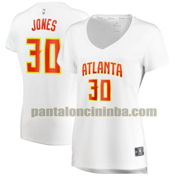 Maglia Donna basket Damian Jones 30 Atlanta Hawks Bianco association edition