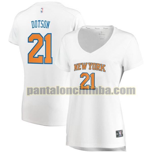 Maglia Donna basket Damyean Dotson 21 New York Knicks Bianco association edition