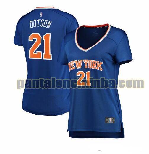 Maglia Donna basket Damyean Dotson 21 New York Knicks Blu icon edition