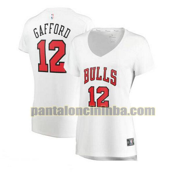 Maglia Donna basket Daniel Gafford 12 Chicago Bulls Bianco association edition