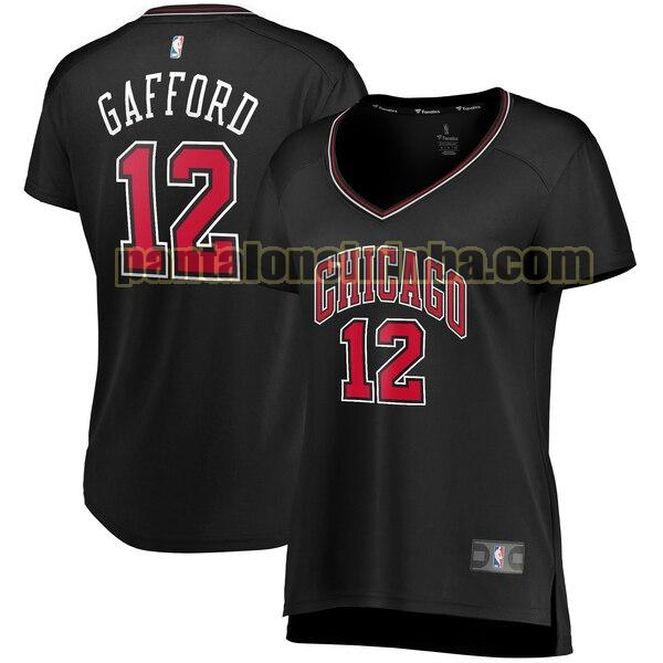 Maglia Donna basket Daniel Gafford 12 Chicago Bulls Nero statement edition