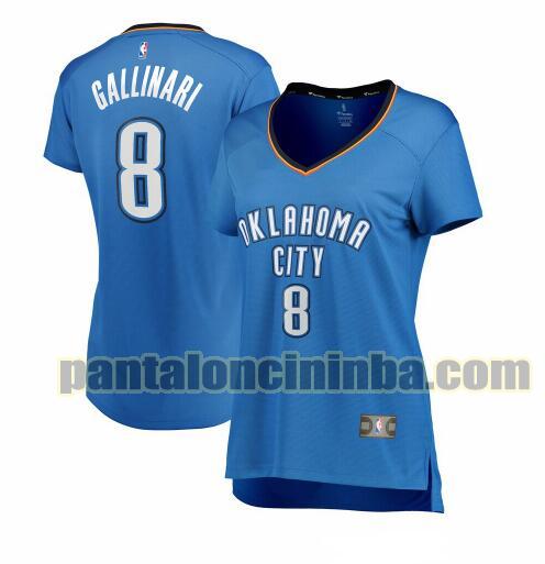 Maglia Donna basket Danilo Gallinari 8 Oklahoma City Thunder Blu icon edition