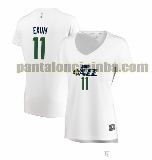 Maglia Donna basket Dante Exum 11 Utah Jazz Bianco association edition