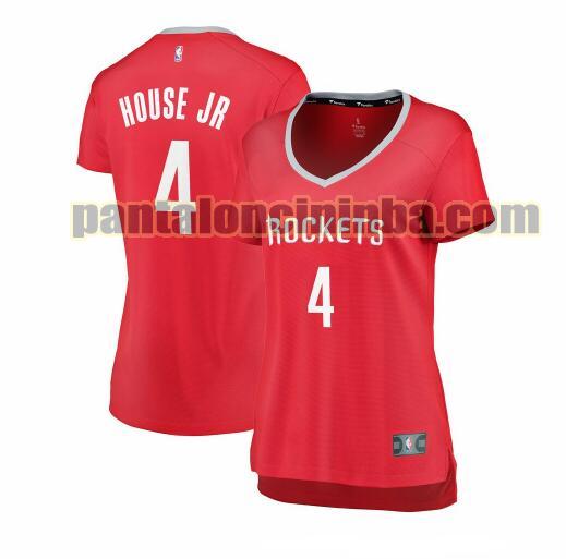 Maglia Donna basket Danuel House Jr. 4 Houston Rockets Rosso icon edition