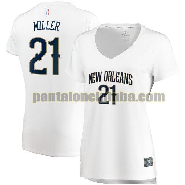 Maglia Donna basket Darius Miller 21 New Orleans Pelicans Bianco association edition