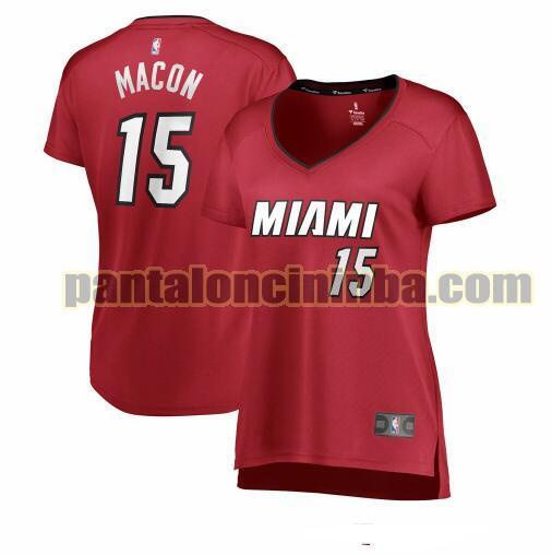 Maglia Donna basket Daryl Macon 15 Miami Heat Rosso statement edition