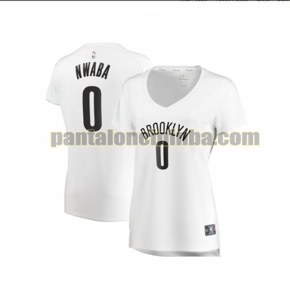 Maglia Donna basket David Nwaba 0 Brooklyn Nets Bianco association edition