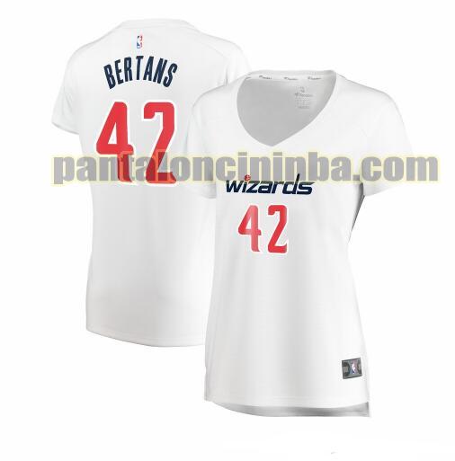 Maglia Donna basket Davis Bertans 42 Washington Wizards Bianco association edition