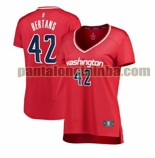 Maglia Donna basket Davis Bertans 42 Washington Wizards Rosso icon edition