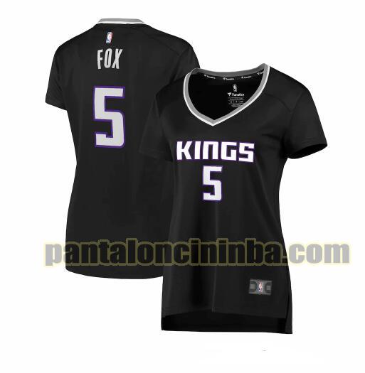 Maglia Donna basket De'Aaron Fox 5 Sacramento Kings Nero statement edition