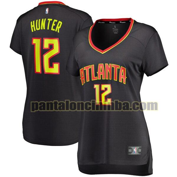 Maglia Donna basket De'Andre Hunter 12 Atlanta Hawks Nero icon edition