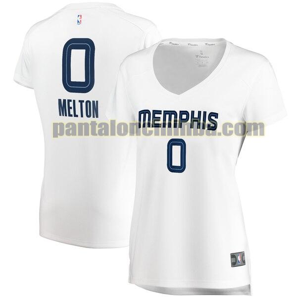 Maglia Donna basket De'Anthony Melton 0 Memphis Grizzlies Bianco association edition