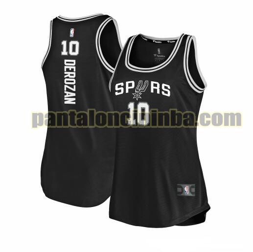 Maglia Donna basket DeMar DeRozan 10 San Antonio Spurs Nero clasico