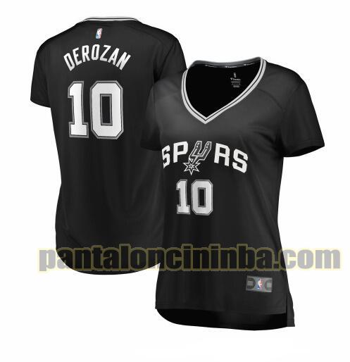 Maglia Donna basket DeMar DeRozan 10 San Antonio Spurs Nero icon edition