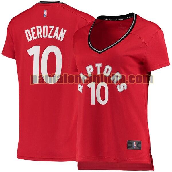 Maglia Donna basket DeMar DeRozan 10 Toronto Raptors Rosso icon edition