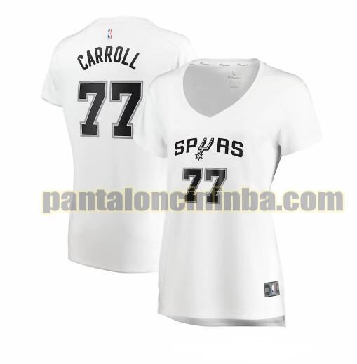 Maglia Donna basket DeMarre Carroll 77 San Antonio Spurs Bianco association edition