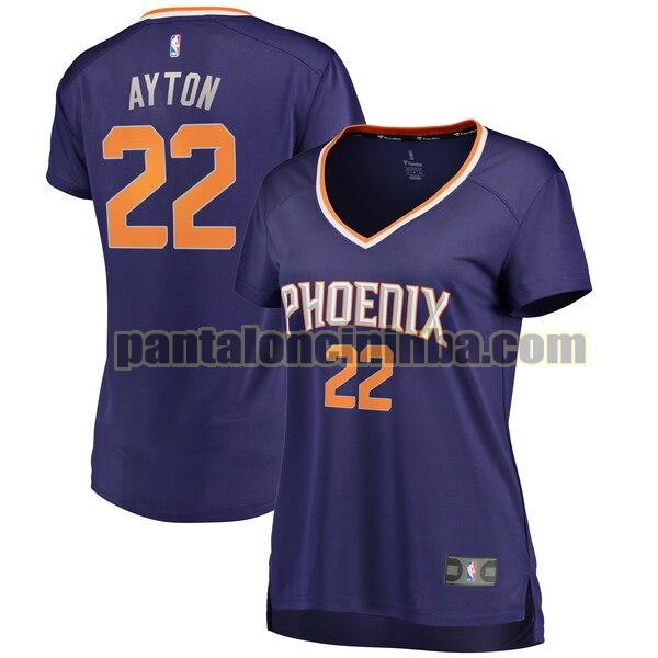 Maglia Donna basket Deandre Ayton 22 Phoenix Suns Porpora icon edition