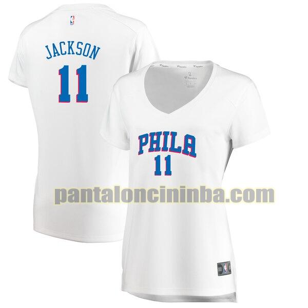 Maglia Donna basket Demetrius Jackson 11 Philadelphia 76ers Bianco association edition