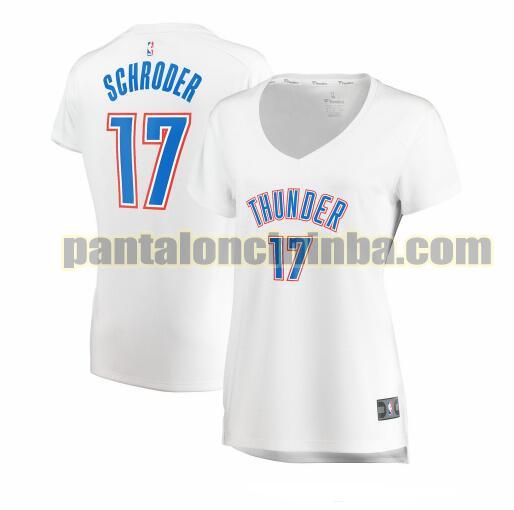 Maglia Donna basket Dennis Schroder 17 Oklahoma City Thunder Bianco association edition