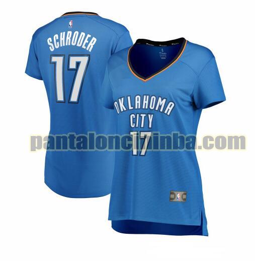 Maglia Donna basket Dennis Schroder 17 Oklahoma City Thunder Blu icon edition