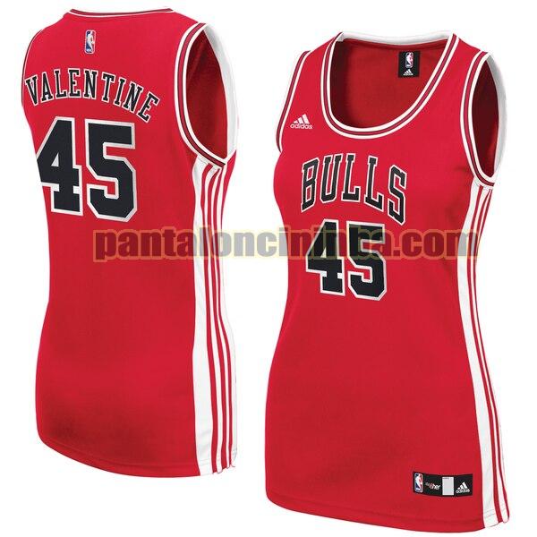 Maglia Donna basket Denzel Valentine 45 Chicago Bulls Rosso Replica