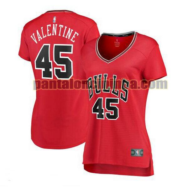 Maglia Donna basket Denzel Valentine 45 Chicago Bulls Rosso icon edition