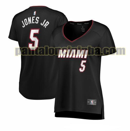 Maglia Donna basket Derrick Jones Jr. 5 Miami Heat Nero icon edition