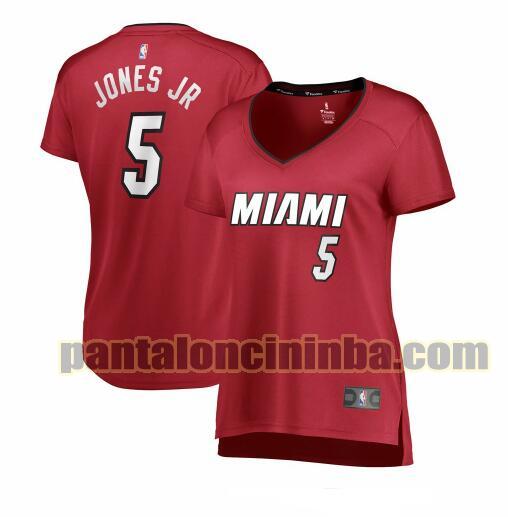 Maglia Donna basket Derrick Jones Jr. 5 Miami Heat Rosso statement edition