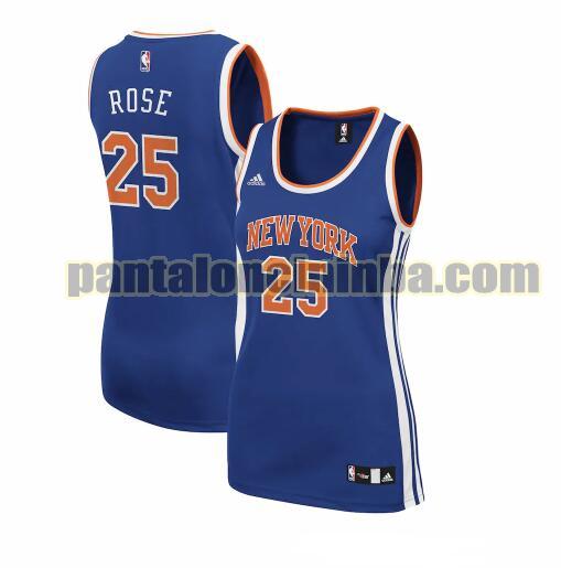 Maglia Donna basket Derrick Rose 25 New York Knicks Blu Replica
