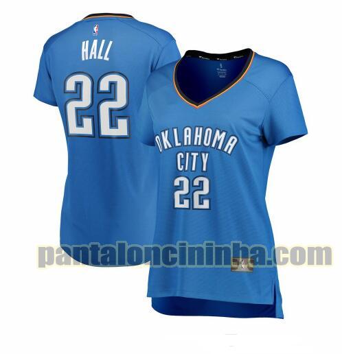 Maglia Donna basket Devon Hall 22 Oklahoma City Thunder Blu icon edition