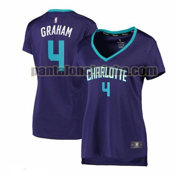 Maglia Donna basket Devonte Graham 4 Charlotte Hornets Porpora statement edition