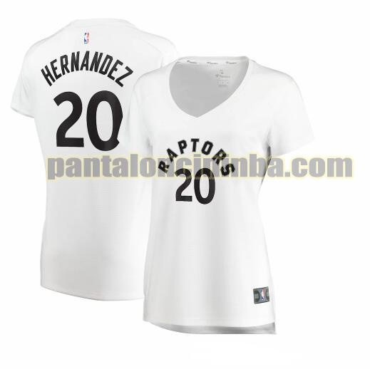 Maglia Donna basket Dewan Hernandez 20 Toronto Raptors Bianco association edition