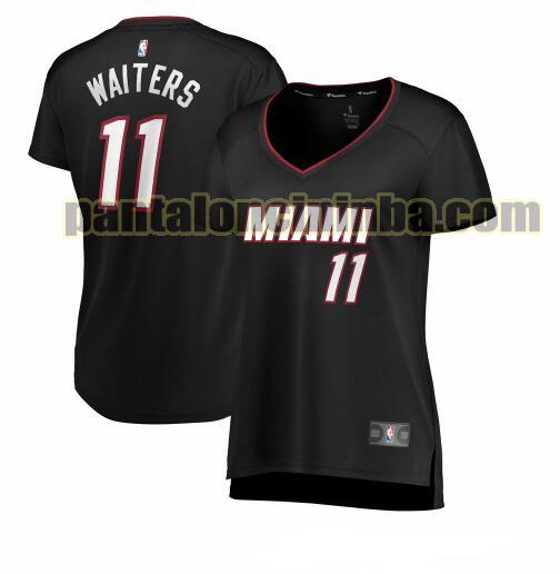 Maglia Donna basket Dion Waiters 11 Miami Heat Nero icon edition