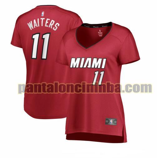 Maglia Donna basket Dion Waiters 11 Miami Heat Rosso statement edition