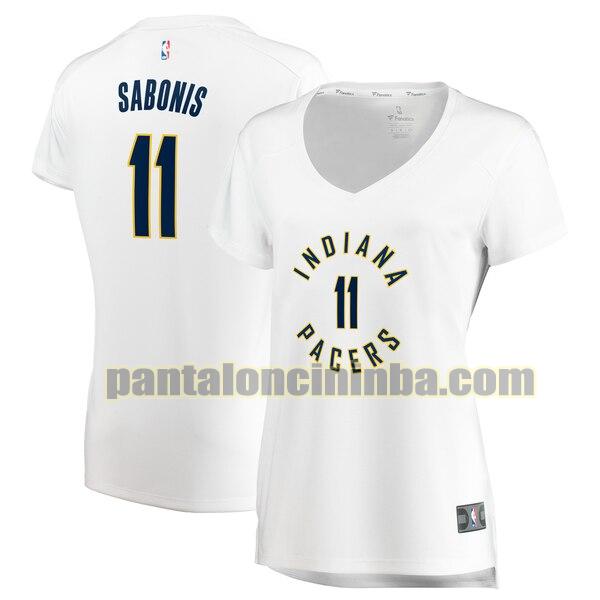 Maglia Donna basket Domantas Sabonis 11 Indiana Pacers Bianco association edition