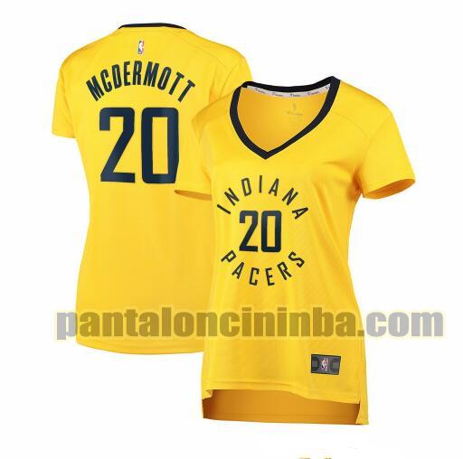 Maglia Donna basket Doug McDermott 20 Indiana Pacers Giallo statement edition