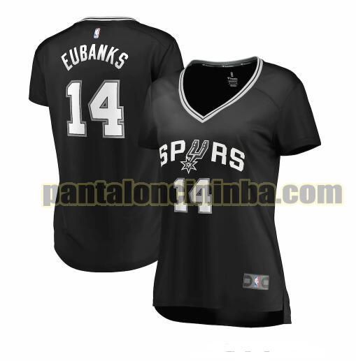 Maglia Donna basket Drew Eubanks 14 San Antonio Spurs Nero icon edition