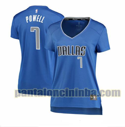 Maglia Donna basket Dwight Powell 7 Dallas Mavericks Blu icon edition