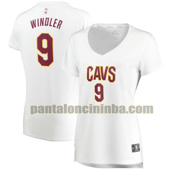 Maglia Donna basket Dylan Windler 9 Cleveland Cavaliers Bianco association edition