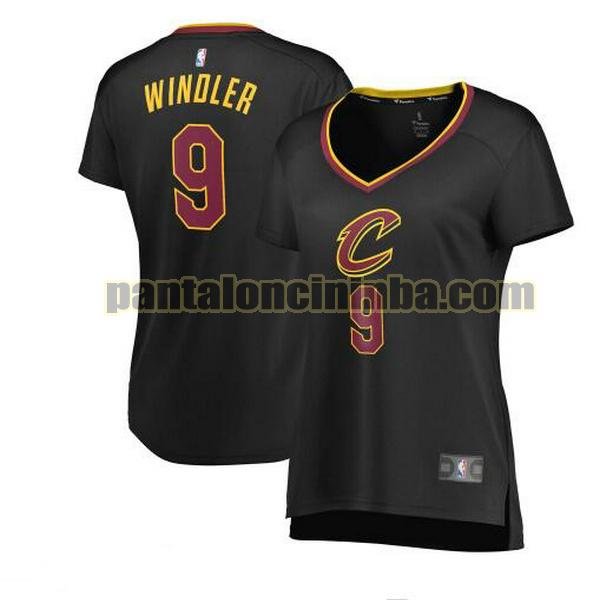 Maglia Donna basket Dylan Windler 9 Cleveland Cavaliers Nero statement edition