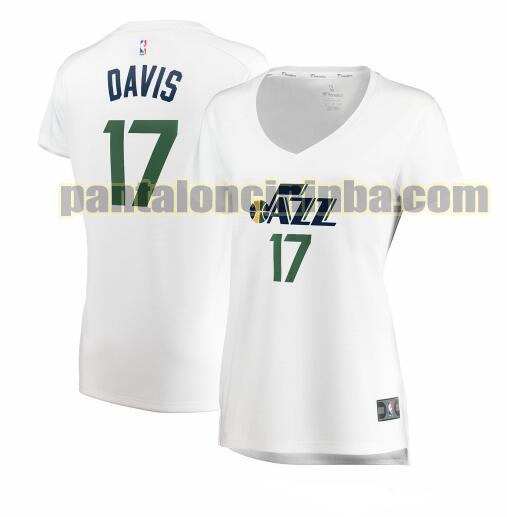 Maglia Donna basket Ed Davis 17 Utah Jazz Bianco association edition