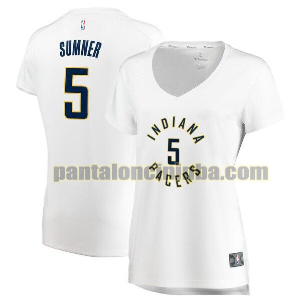 Maglia Donna basket Edmond Sumner 5 Indiana Pacers Bianco association edition