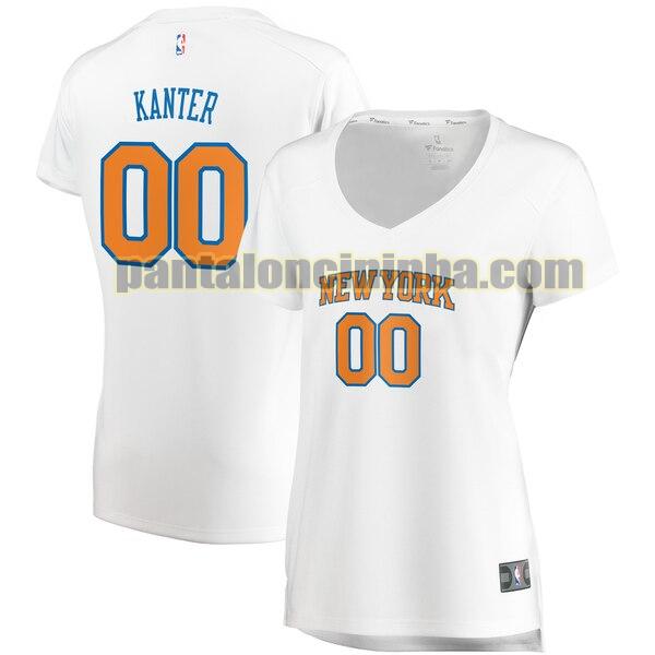 Maglia Donna basket Enes Kanter 0 New York Knicks Bianco association edition