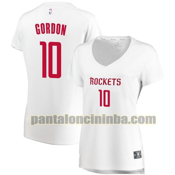 Maglia Donna basket Eric Gordon 10 Houston Rockets Bianco association edition