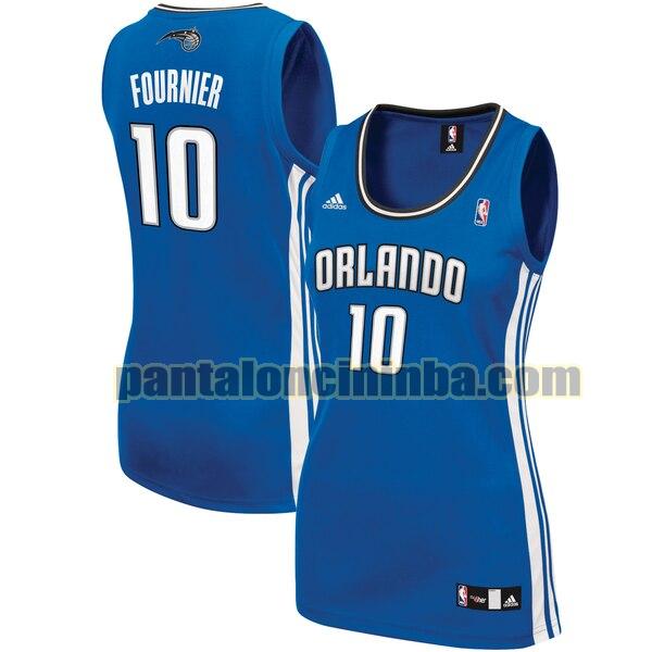 Maglia Donna basket Evan Fournier 10 Orlando Magic Blu Replica